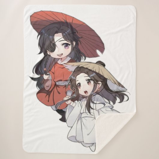 Couverture Sherpa Chibi Tgcf Blanket (Devant)