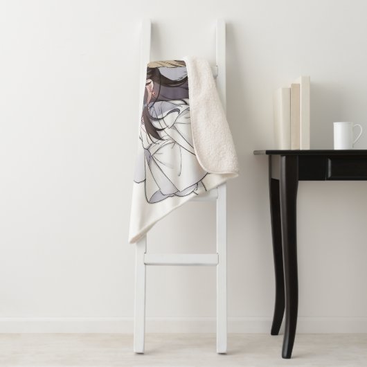 Couverture Sherpa Chibi Tgcf Blanket (En situation)