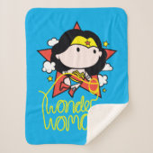 Couverture Sherpa Chibi Wonder Woman Voler Avec Lasso (Devant)