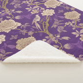 Couverture Sherpa Chic chinoiserie violette (3/4)