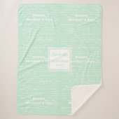 Couverture Sherpa Chic Personalized Gift for Mom Pastel Blanket (Devant)