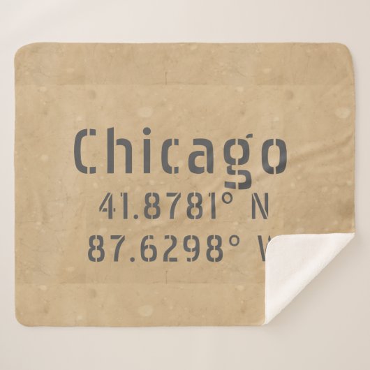 Couverture Sherpa Chicago Latitude Longitude II (Devant (Horizontal))