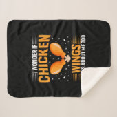 Couverture Sherpa Chicken Lover | Chicken Wing (Devant (Horizontal))