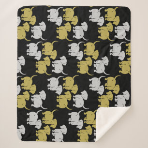 Couverture Sherpa Chien allemand Dachshund Motifs