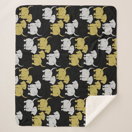 Couverture Sherpa Chien allemand Dachshund Motifs (Devant)