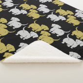 Couverture Sherpa Chien allemand Dachshund Motifs (3/4)