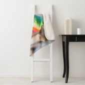 Couverture Sherpa Chien arc-en-ciel Gay pride| Yorkshire Terrier (En situation)