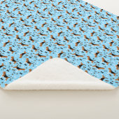 Couverture Sherpa Chien beagle Motif bleu (3/4)