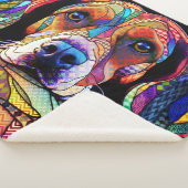 Couverture Sherpa Chien Beagle multicolore 178 (3/4)