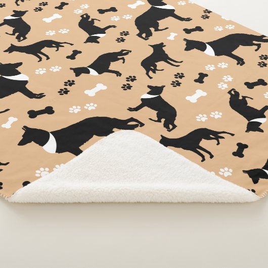 Couverture Sherpa Chien berger allemand Tan Motif (3/4)