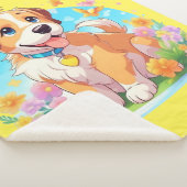Couverture Sherpa Chien chiot mignon (3/4)