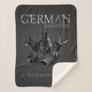 Couverture Sherpa Chien de berger allemand de travail - GSD