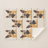 Couverture Sherpa Chien de berger allemand magnifique (Devant (Horizontal))