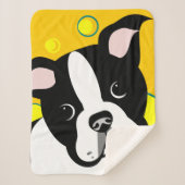 Couverture Sherpa Chien de Boston Terrier (Devant)