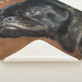 Couverture Sherpa Chien de Carlin noir (3/4)