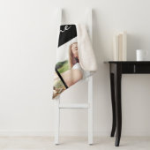 Couverture Sherpa Chien de collage moderne de 4 photos (En situation)