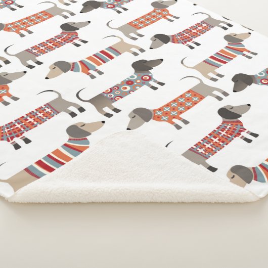 Couverture Sherpa Chien de saucisse Dachshund (3/4)