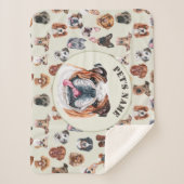 Couverture Sherpa Chien de taureau anglais et amis animal de compagn (Devant)