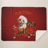 Couverture Sherpa Chien drôle (Devant (Horizontal))