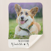 Couverture Sherpa Chien Favori Hello Hardest Goodbye Animal Photo (Devant)