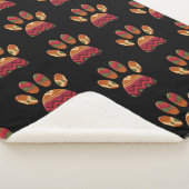 Couverture Sherpa Chien Motif Aztèque Paw (3/4)