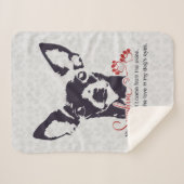 Couverture Sherpa Chien noir de chiwawa mon soleil (Devant (Horizontal))