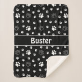 Couverture Sherpa Chien Paws Sherpa Dog Blanket (Devant)