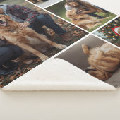 Couverture Sherpa Chien Photo Collage Sherpa Blanket Animal de compa (3/4)