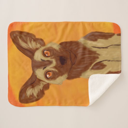 Couverture Sherpa Chien sauvage africain (Devant (Horizontal))