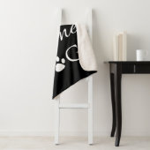 Couverture Sherpa Chiens à vin de café Sherpa Blanket (En situation)