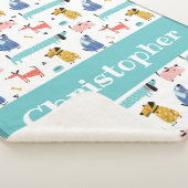 Couverture Sherpa Chiens amusants bébé (3/4)