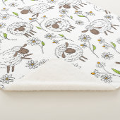 Couverture Sherpa Chiens de comptage sur blanc (3/4)