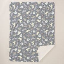 Chiens de couchage modernes Whimsical Vanilla sur 