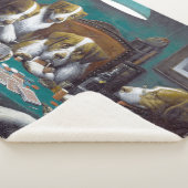 Couverture Sherpa Chiens jouant au poker Cassius Marcellus Coolidge  (3/4)