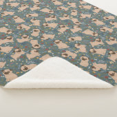 Couverture Sherpa Chiens mignons Sherpa Blanket (3/4)