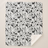 Couverture Sherpa Chiens mignons Sherpa Blanket (Devant)