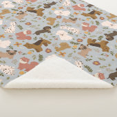 Couverture Sherpa Chiens mignons Sherpa Blanket (3/4)