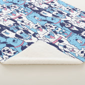 Couverture Sherpa Chiens mignons Sherpa Blanket (3/4)