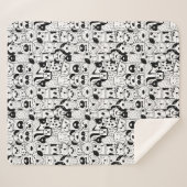 Couverture Sherpa Chiens mignons Sherpa Blanket (Devant (Horizontal))