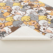 Couverture Sherpa Chiens mignons Sherpa Blanket (3/4)