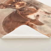 Couverture Sherpa Chihuahua looking at camer_dog lover (3/4)