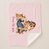 Couverture Sherpa Chimigos - Crazy Chi Lady - Chihuahua (Devant)