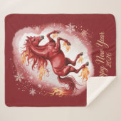 Couverture Sherpa Chinese New year of the Horse 2026 (Devant (Horizontal))
