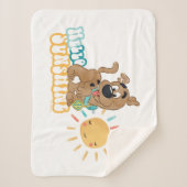 Couverture Sherpa Chiot Scooby-Doo "Bonjour soleil" (Devant)