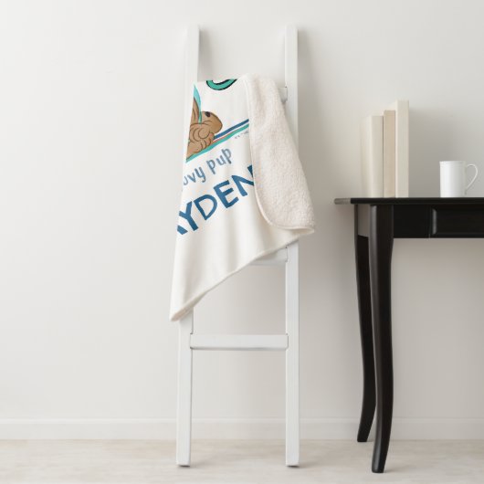 Couverture Sherpa Chiot Scooby-Doo "One Super Pup" (En situation)