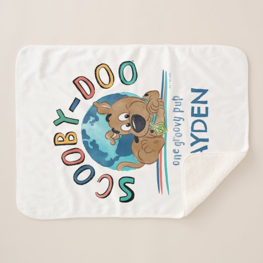 Couverture Sherpa Chiot Scooby-Doo "One Super Pup" (Devant (Horizontal))