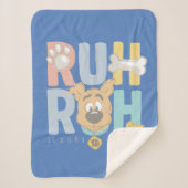 Couverture Sherpa Chiot Scooby-Doo "Ruh Roh" (Devant)
