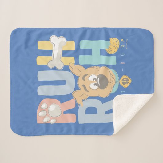 Couverture Sherpa Chiot Scooby-Doo "Ruh Roh" (Devant (Horizontal))