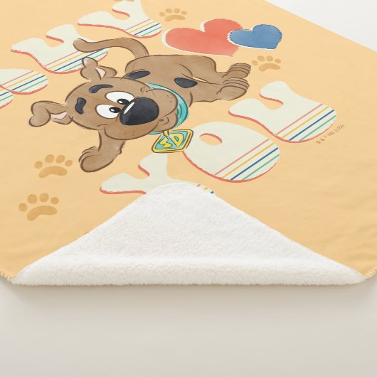 Couverture Sherpa Chiot Scooby-Doo "Ruv You" (3/4)