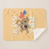 Couverture Sherpa Chiot Scooby-Doo "Ruv You" (Devant (Horizontal))